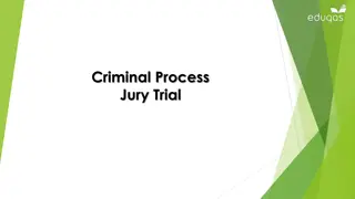 Criminal Process Jury Trial