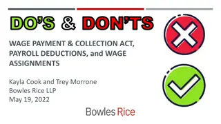 Wage Payment & Collection Act: Dos and Don'ts