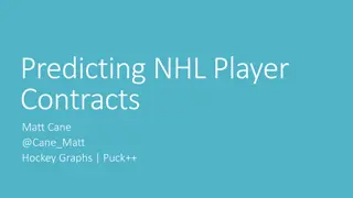 Predicting NHL Player  Contracts