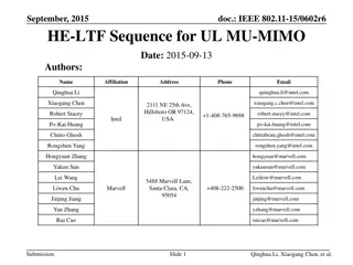 HE-LTF Sequence for UL MU-MIMO