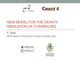 NEW MODEL FOR THE GEANT4  SIMULATION OF CHANNELING