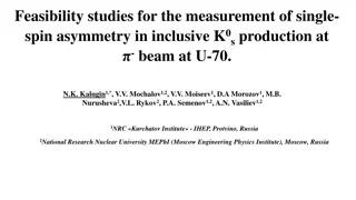 Feasibility studies for the measurement of single- spin asymmetry in inclusive K