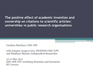 The positive effect of academic invention and  ownership on citations to scientific articles:  universities vs public research organisations