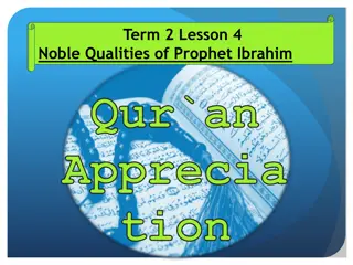 Noble Qualities of Prophet Ibrahim and Allah's Favor