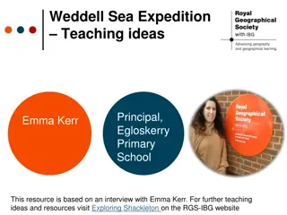 Weddell Sea Expedition -Teaching ideas