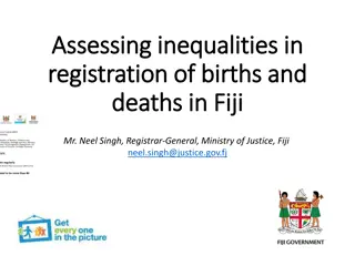 Assessing Inequalities in Registration of Births and Deaths in Fiji