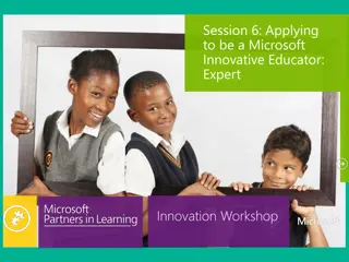 Become a Microsoft Innovative Educator: Expert Insights Workshop