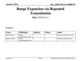 Range Expansion via Repeated Transmission in IEEE 802.11-24​​
​