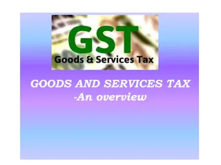 GOODS AND SERVICES TAX