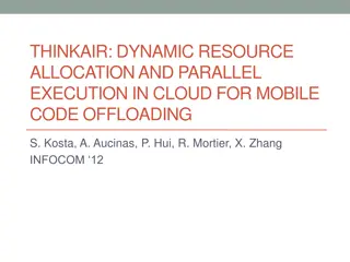 Dynamic Resource Allocation and Parallel Execution in Cloud for Mobile Code Offloadings