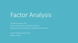 Factor Analysis