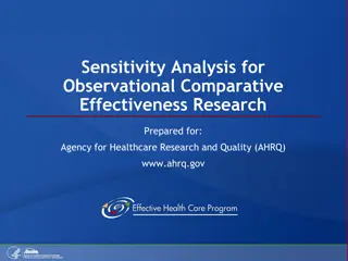 Sensitivity Analysis in Observational Research