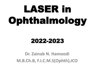 LASER in Ophthalmology: Principles and Applications