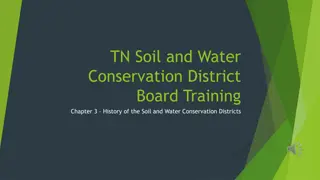 History of Soil and Water Conservation Districts in Tennessee