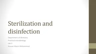 Sterilization and Disinfection in Dentistry Practical Microbiology