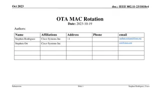 OTA MAC Rotation