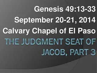 The Judgment Seat of Jacob - Exploring Genesis and Chronicles