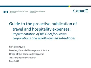 Guide to Proactive Publication of Travel Expenses for Crown Corporations