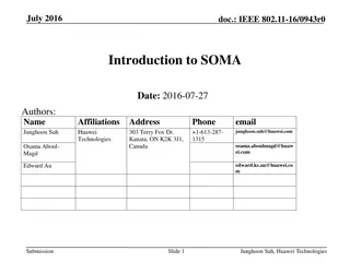 Introduction to SOMA