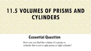 Volumes of Prisms and Cylinders for Effective Learning