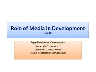 Role of Media in Development