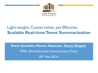 Scalable Real-time Tweet Summarization in TREC 2016