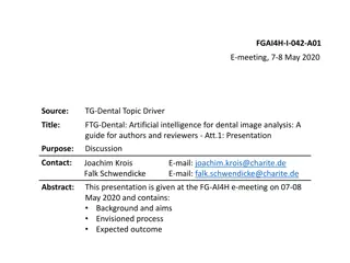 AI in Dental Image Analysis: A Guide for Authors and Reviewers