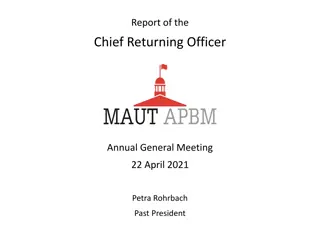 Chief Returning Officer Annual General Meeting Report