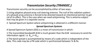 Transmission Security (TRANSEC.)