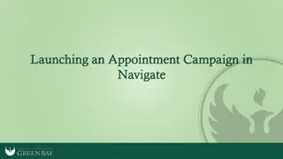 Launching an Appointment Campaign in Navigate