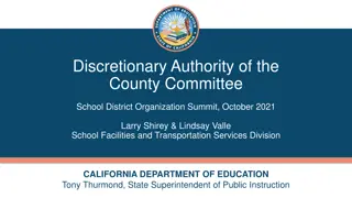 Discretionary Authority of the  County Committee