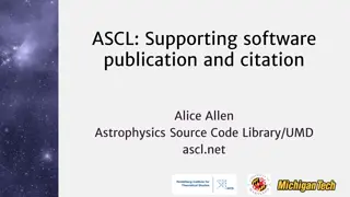 ASCL: Supporting software Publication and Citation