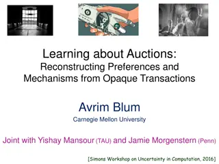 Learning about Auctions: Reconstructing Preferences and Mechanisms