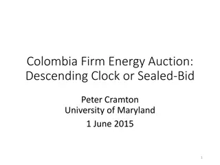 Colombia Firm Energy Auction Overview