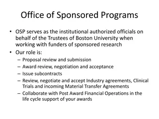 Office of Sponsored Programs