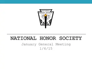 NATIONAL HONOR SOCIETY