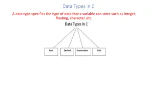 Data Types in C