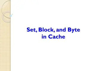 Set, Block, and Byte  in Cache