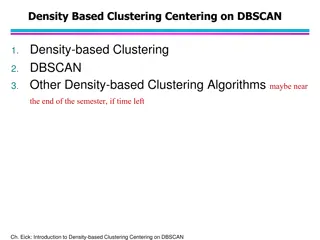 Density-based Clustering: DBSCAN and Density Estimation