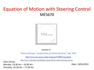 Equation of Motion with Steering Control