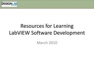 Resources for Learning LabVIEW Software Development - March 2010