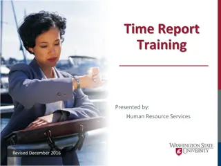 Time Report  Training