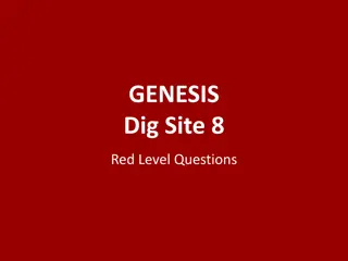 GENESIS Dig Site 8 Red Level Questions