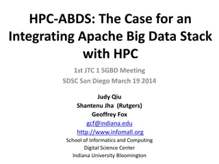 Integrating Apache Big Data Stack with HPC Capabilities