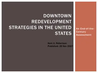 American Downtown Redevelopment Strategies: An End-of-the-Century Assessment