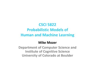 CSCI 5822 Probabilistic Models of Human and Machine Learning