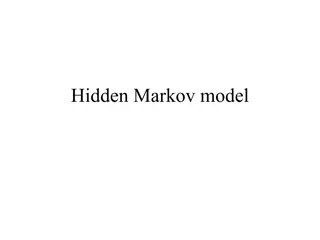 Hidden Markov Models: Applications and Examples