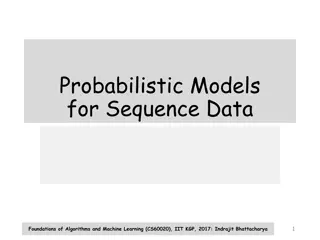 Probabilistic Models for Sequence Data: Foundations of Algorithms and Machine Learning