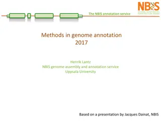 Methods in Genome Annotation Service 2017: Approaches and Tools