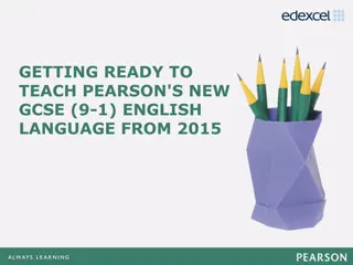 Teaching Pearson's New GCSE English (9-1)